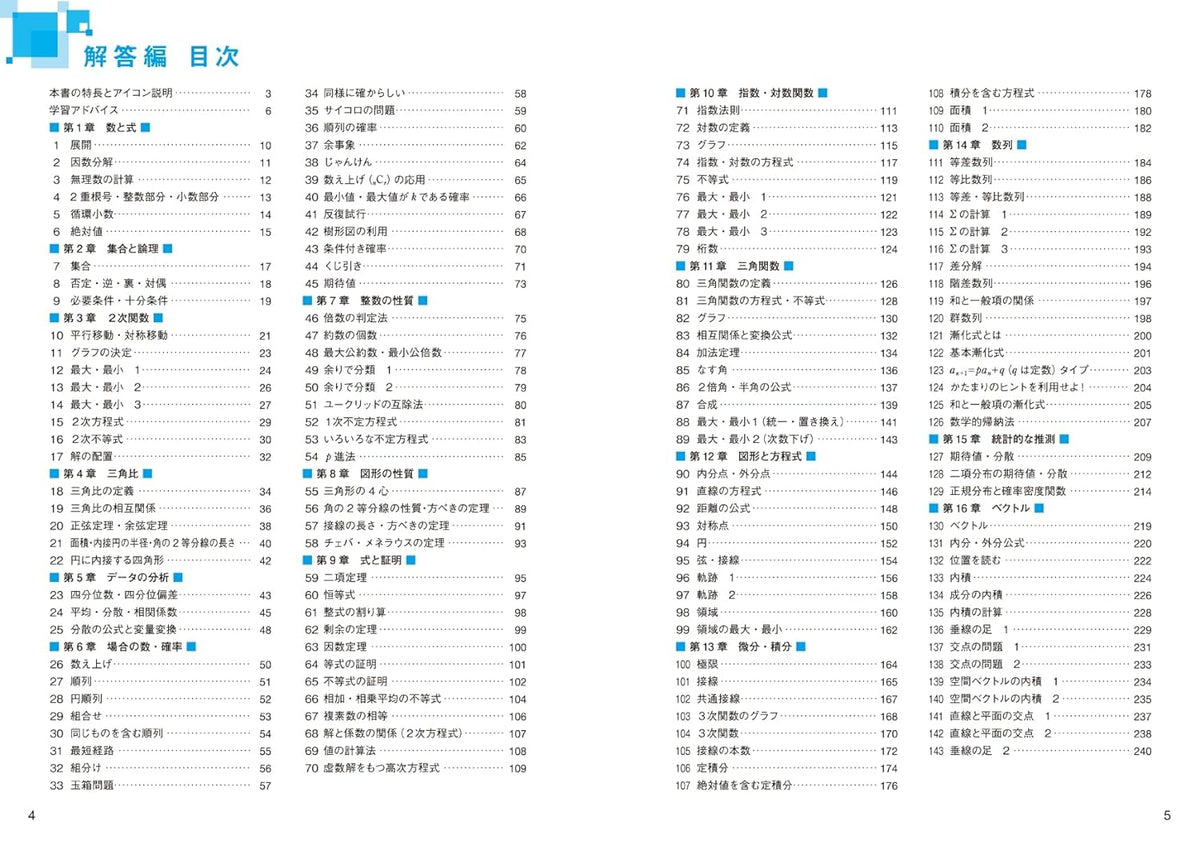 大学入試 全レベル問題集 数学Ⅰ+A+Ⅱ+B+ベクトル 1 基礎レベル